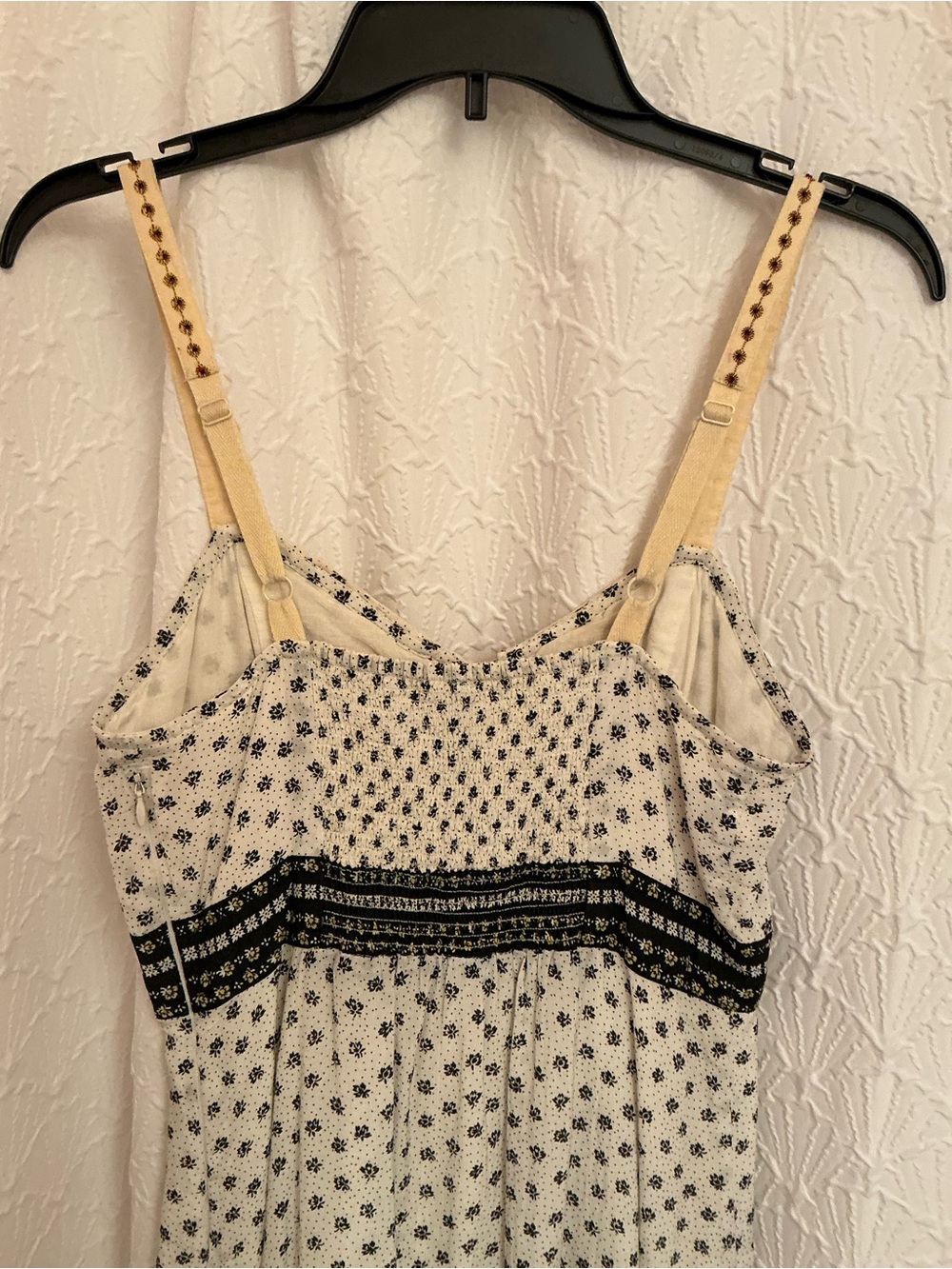 Free People Cream and Black Embroidered Mini Dress - Picture 2 of 5